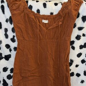 Burnt Orange Mini Dress